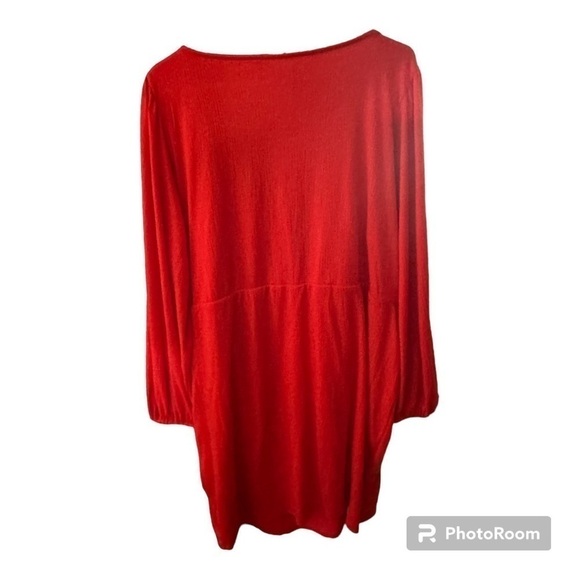 Ava & Viv Women’s Plus Size Long Sleeve Wrap Dress - Picture 5 of 6